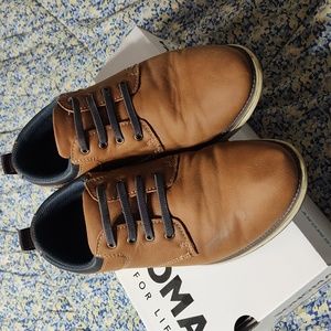 Sonoma Boys Cognac Johnn Bungee Lace Dress Shoes EUC Big Boys Size 5